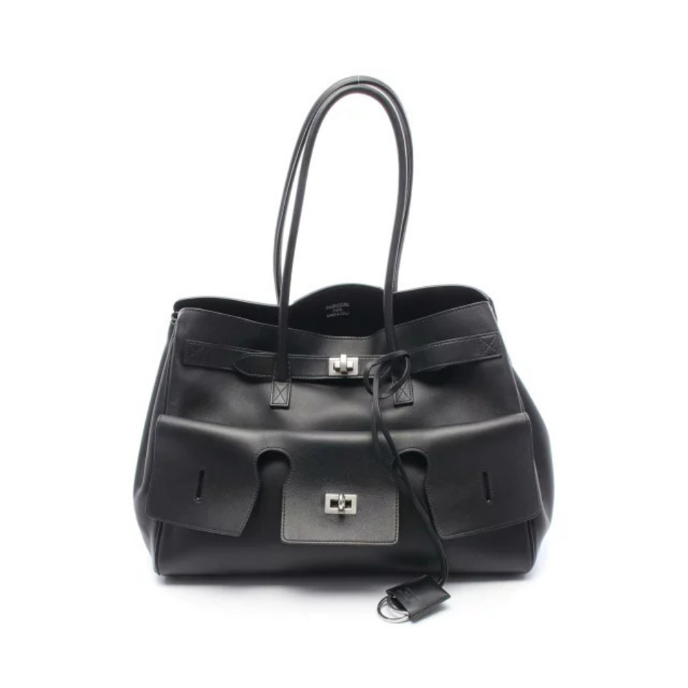 Balenciaga Bel Air Tote Bag Leather Black